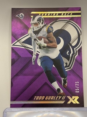 2018 Panini XR #90 Todd Gurley II Purple #/25