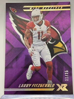 2018 Panini XR #88 Larry Fitzgerald Purple #/25