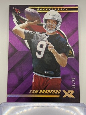 2018 Panini XR #86 Sam Bradford Purple #/25
