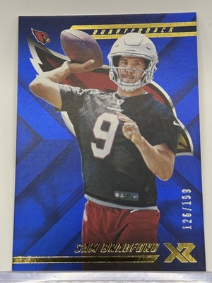 2018 Panini XR #86 Sam Bradford Blue #/199