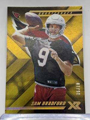 2018 Panini XR #86 Sam Bradford Gold #/10
