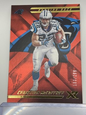 2018 Panini XR #78 Christian McCaffrey Red #/299