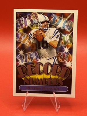 🔥1999 Topps Record Numbers GOLD #RN9 PEYTON MANNING #d /3739🔥 NICE! (INV 286)