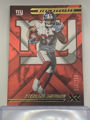 2018 Panini XR #54 Sterling Shepard Orange #/99