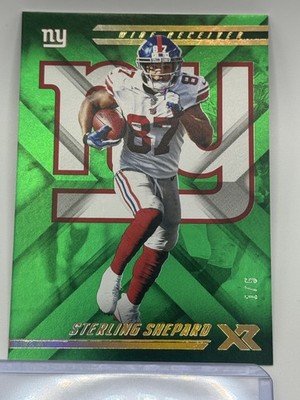 2018 Panini XR #54 Sterling Shepard Green #/5