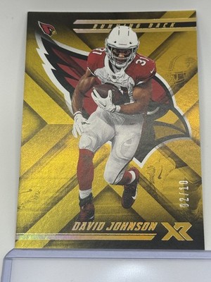 2018 Panini XR #87 David Johnson Gold #/10