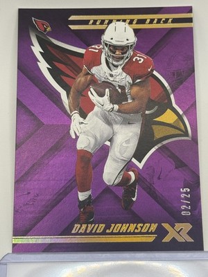 2018 Panini XR #87 David Johnson Purple #/25