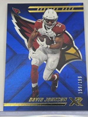 2018 Panini XR #87 David Johnson Blue #/199