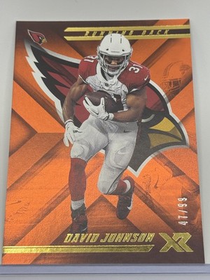 2018 Panini XR #87 David Johnson Orange #/99