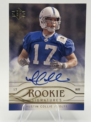 2009 SP Rookie Signatures Austin Collie RC Auto RS-AC Colts BYU Upper Deck
