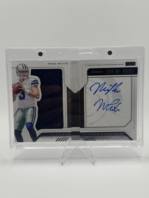2018 Panini Playbook Mike White RC Rookie Patch Auto /125 Cowboys #220 RPA