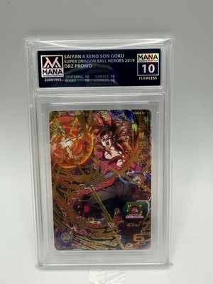 Bandai Dragon Ball Saiyan 4 Xeno Son Goku PUMS8-03 Promo Holo 2019 Mana 10