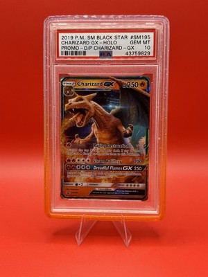 PSA 10 Charizard GX Detective Pikachu 2019 Pokémon SM Black Star Promo #SM195