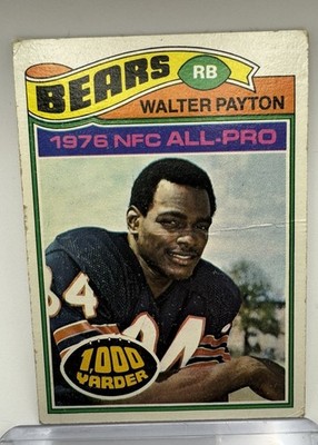 1977 Topps – All-Pro Walter Payton #360 Football  NFL Card Creased