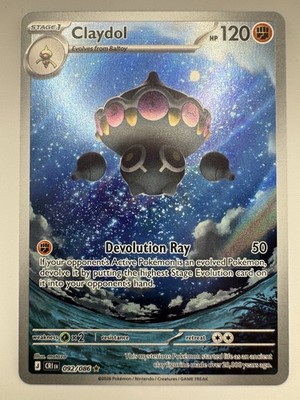 Pokémon Claydol 092/086 CR1EN Rare Holo 120 HP Stage 1 Card