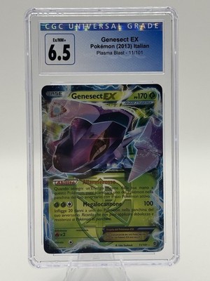 2013 Pokemon Genesect EX 11/101 Plasma Blast Italian CGC 6.5 Holo Rare