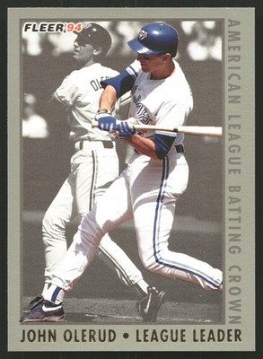 1994 Fleer #1 John Olerud League Leaders