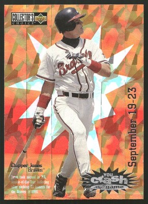 1996 Collector’s Choice #CG1c Chipper Jones You Crash the Game : September 19-23