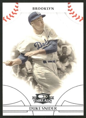 2008 Donruss Threads #13 Duke Snider
