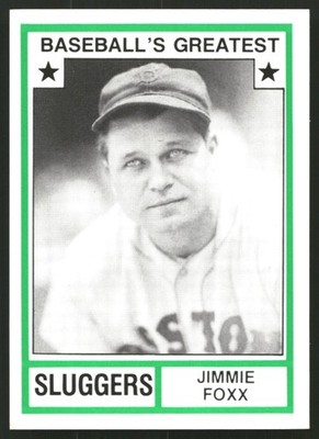 1987 TCMA 1982 Greatest Sluggers #20 Jimmie Foxx