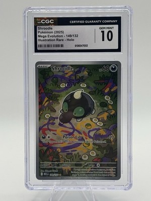 Pokemon Shroodle Mega Evolution Illustration Rare #149 CGC 10 Gem Mint