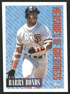 1994 Topps #605 Barry Bonds